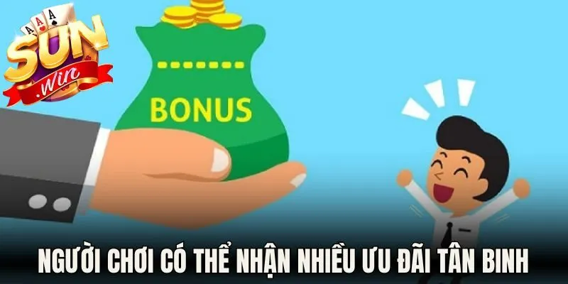Người chơi có thể nhận nhiều ưu đãi tân binh