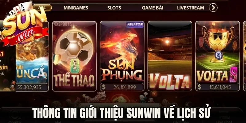 Giới Thiệu Sunwin - Thương Hiệu Đổi Thưởng Uy Tín 2026 1 Thông tin giới thiệu Sunwin về lịch sử thành lập