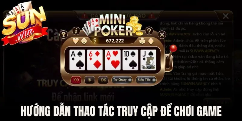 Mini Game Sunwin Đa Dạng Trò Chơi Giải Trí Nổi Bật Nhất 4 Hướng dẫn thao tác truy cập để chơi game