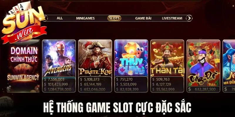 Nổ Hũ Sunwin – Kho Game Slot Đỉnh Cao Săn Jackpot Khủng 3 Hệ thống game slot cực đặc sắc