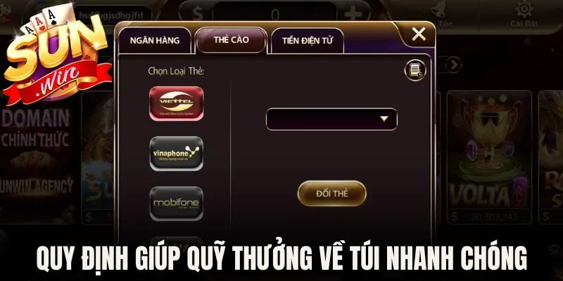 Quy định giúp quỹ thưởng về túi nhanh chóng