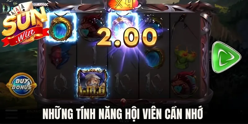 Những tính năng hội viên cần nhớ 
