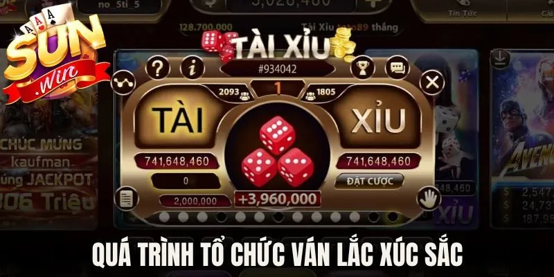Quá trình tổ chức ván lắc xúc sắc